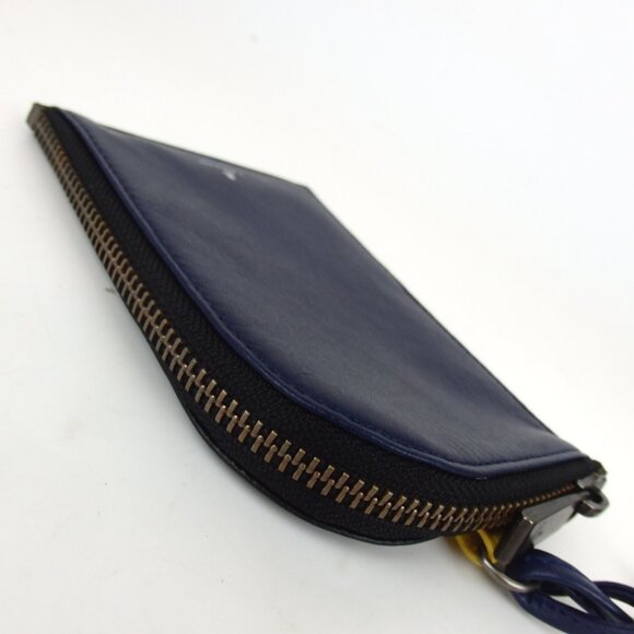 Authentic LANVIN en Bleu Shoulder Mini Pouch leather [Used] - Picture 4 of 12